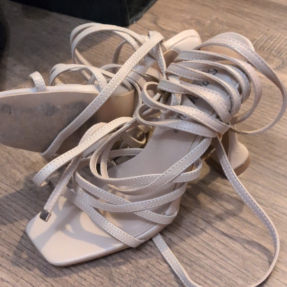Cape Robbin Nude Strappy Heels